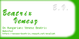beatrix venesz business card